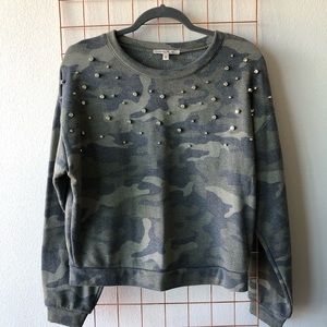 NWOT ⋆ EXPRESS | Rhinestone Camo Crewneck